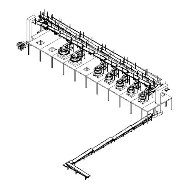 Automatic Vertical Weighing Filling Packaging Line